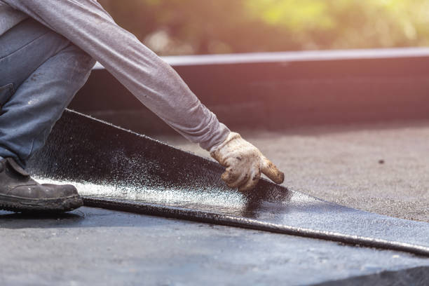 Professional Waterproofing technician working in Columbus, NC